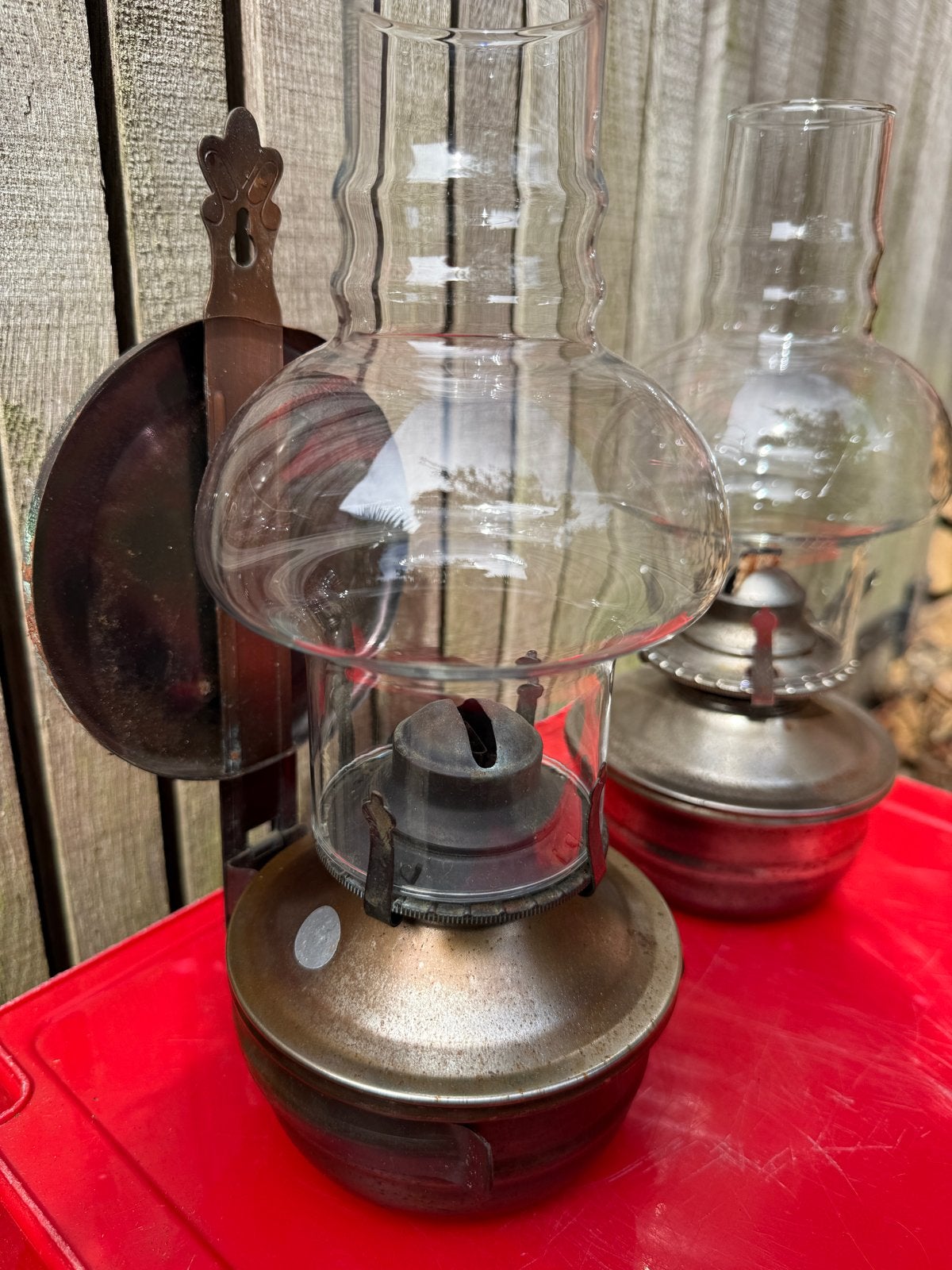 Set van 2 Vintage Olielampen - Decoratief & Functioneel, Ophalen
