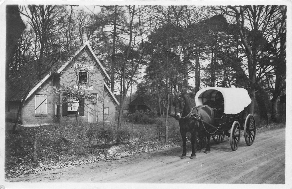 379-084-009 Ommen Huiswaarts met de huifkar, Verzamelen, Ophalen of Verzenden, Voor 1920, Overijssel