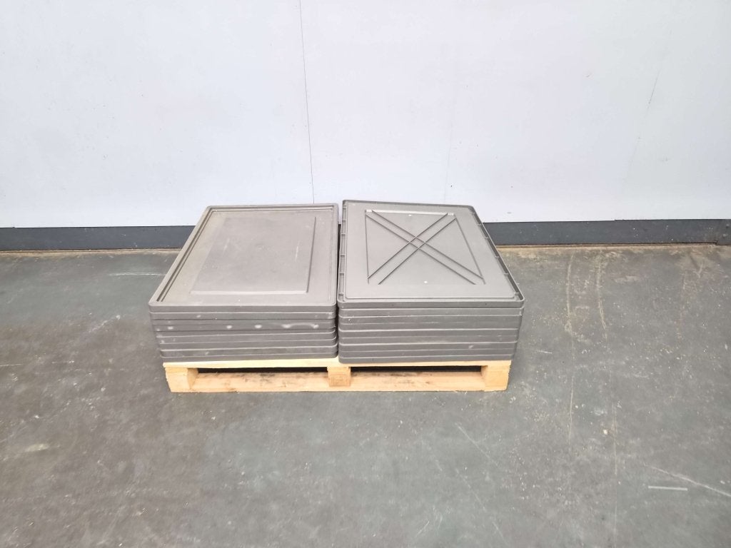RAKO Oplegdeksels 800 x 600mm krat deksel , euronorm eurobak, Niet ingevuld, Gebruikt, 40 tot 60 cm, Niet ingevuld