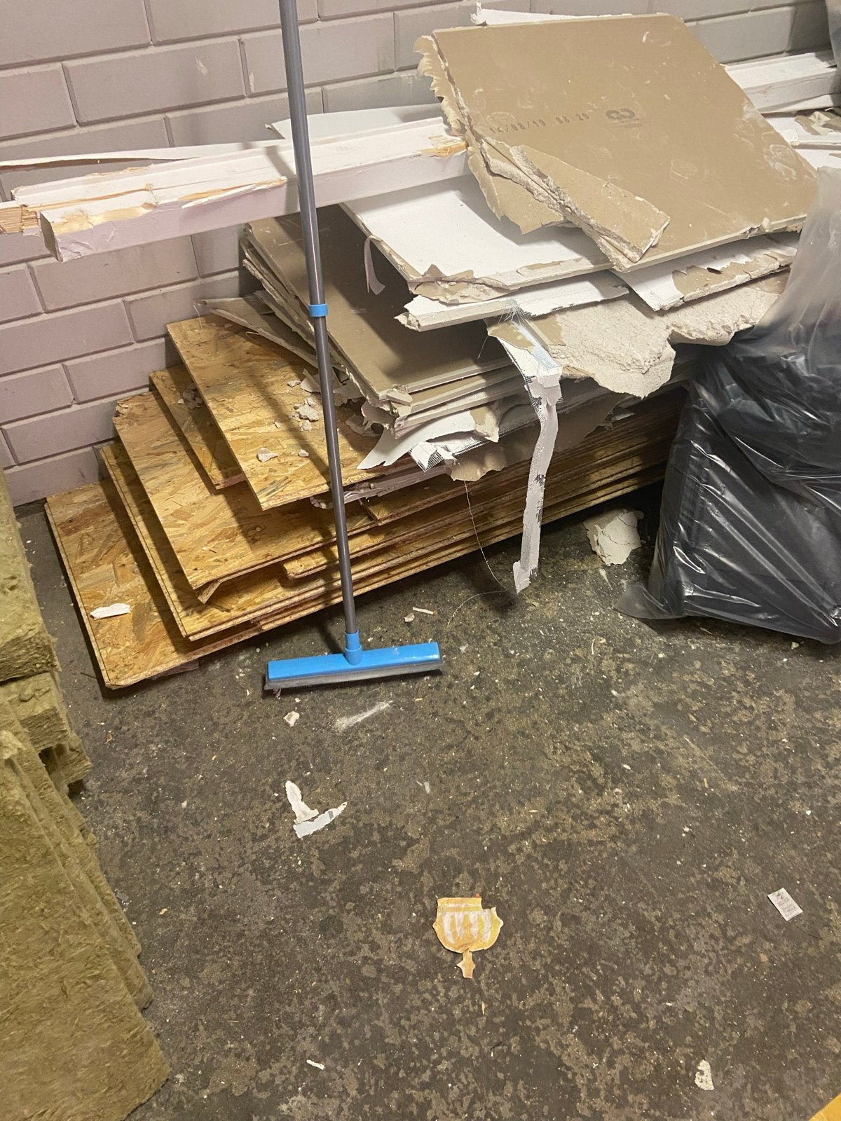 houten planken, panelen en deur, Ophalen, Gebruikt, Steenwol, Muurisolatie