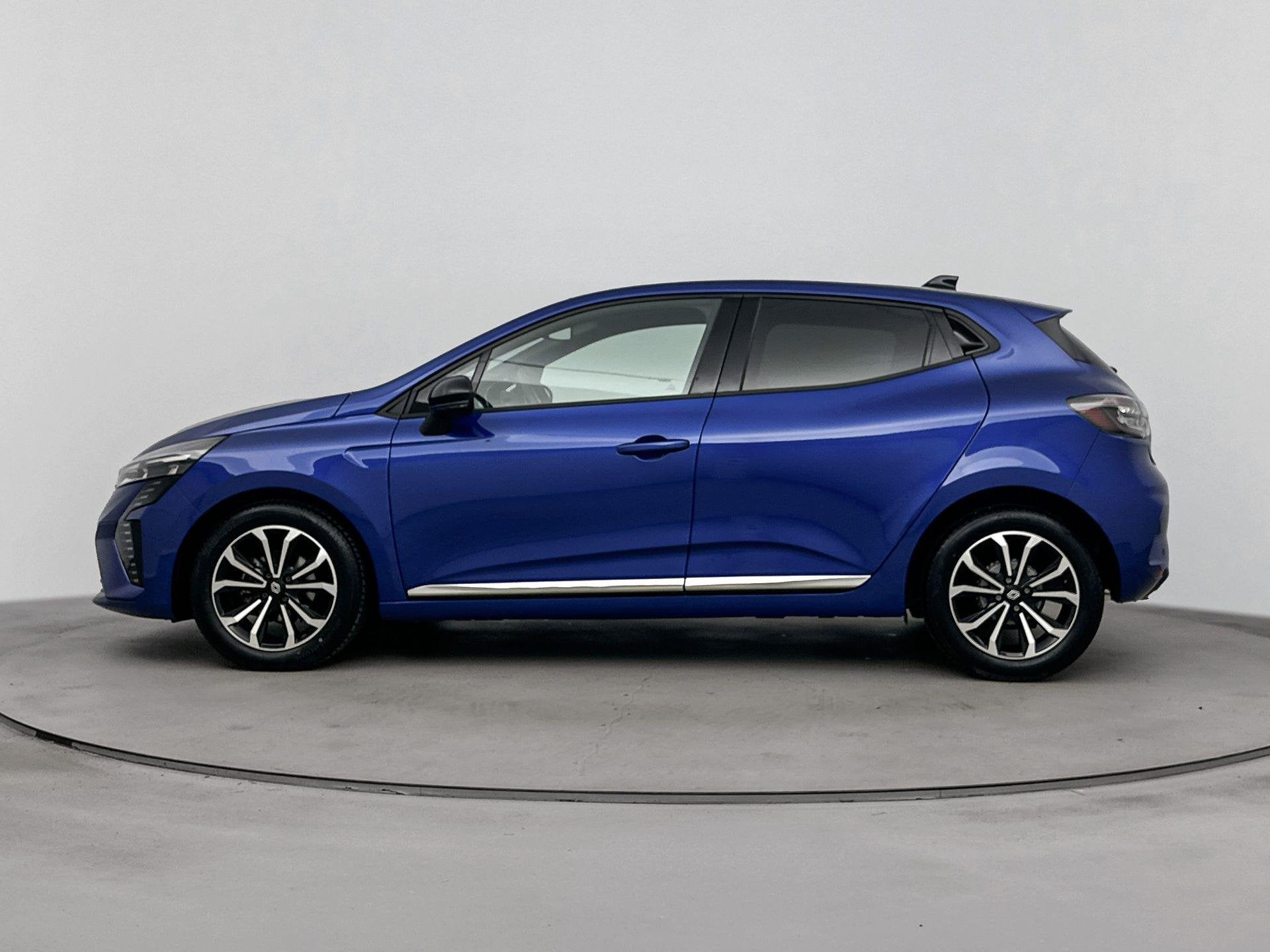 Renault Clio 1.0 TCe 90Pk GPF techno | Achteruitrijcamera |, Auto's, Dealer onderhouden, Gebruikt, Blauw, Leder en Stof