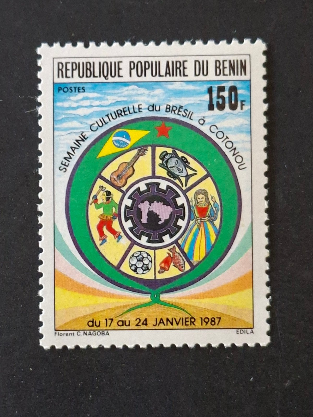 Benin Mi 52.  100% pf, Verzenden, Overige landen, Postfris