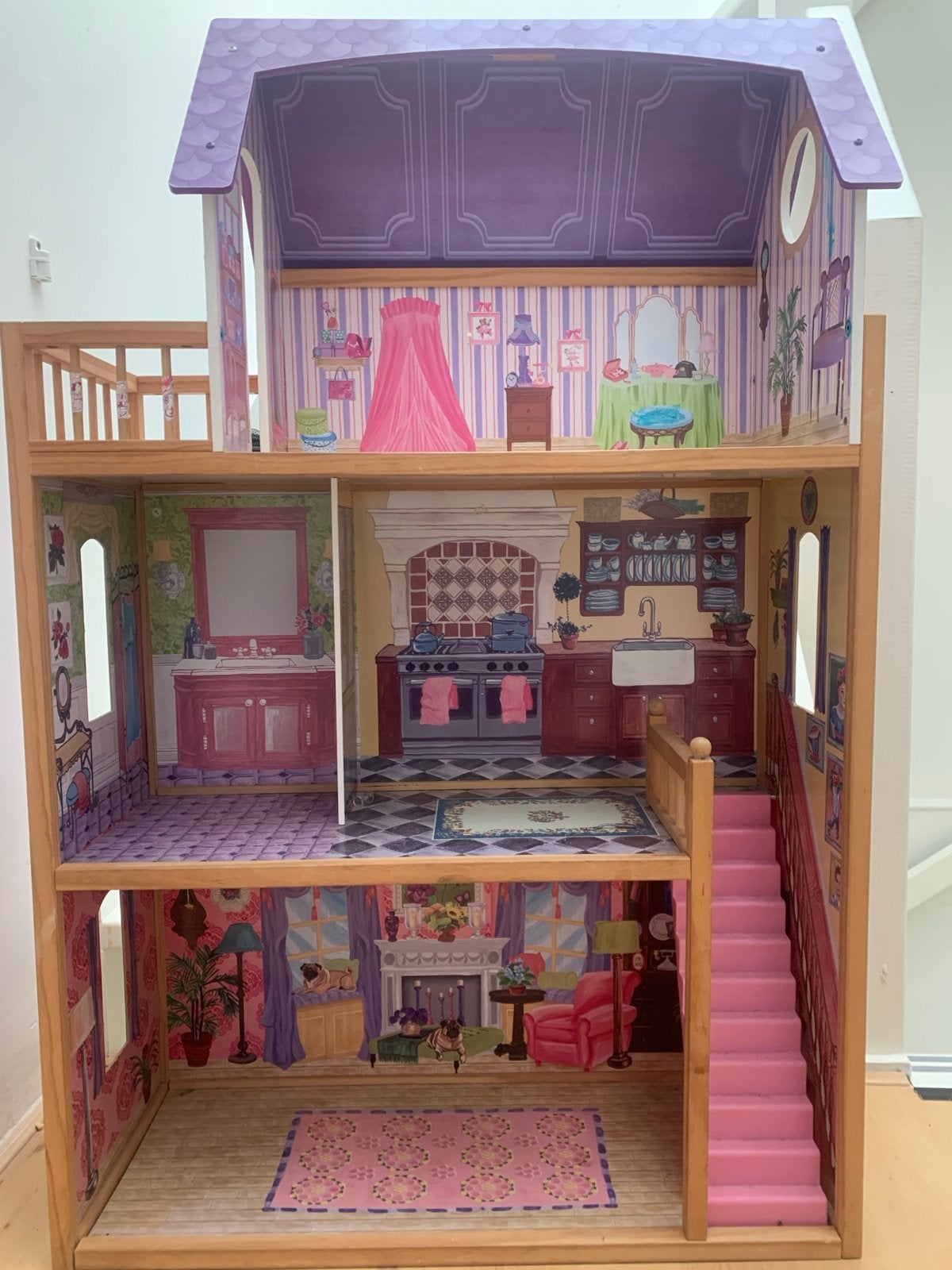 Groot (barbie) poppenhuis, Ophalen, Gebruikt, Poppenhuis