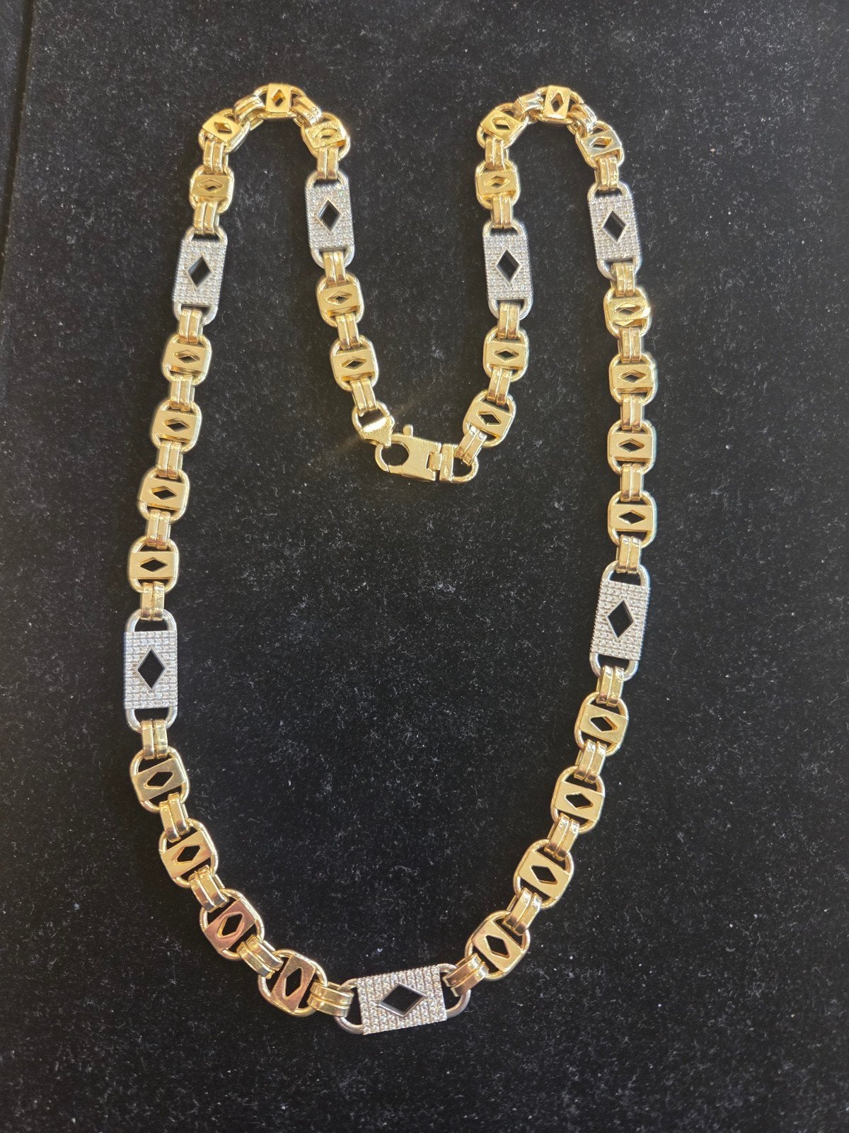 14 k gouden kingsley ketting 86,2 gram 72 cm, Ophalen of Verzenden, Nieuw, Goud, Goud
