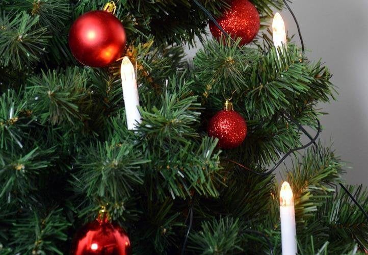 Kerstboomverlichting: 30 Led-kaarsen / LED Kaarsen Warm-Wit, Ophalen of Verzenden, Nieuw