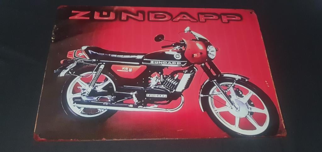 Wandbord met zundapp afbeelding. Ideaal voor de man cave, Ophalen of Verzenden, Motoren