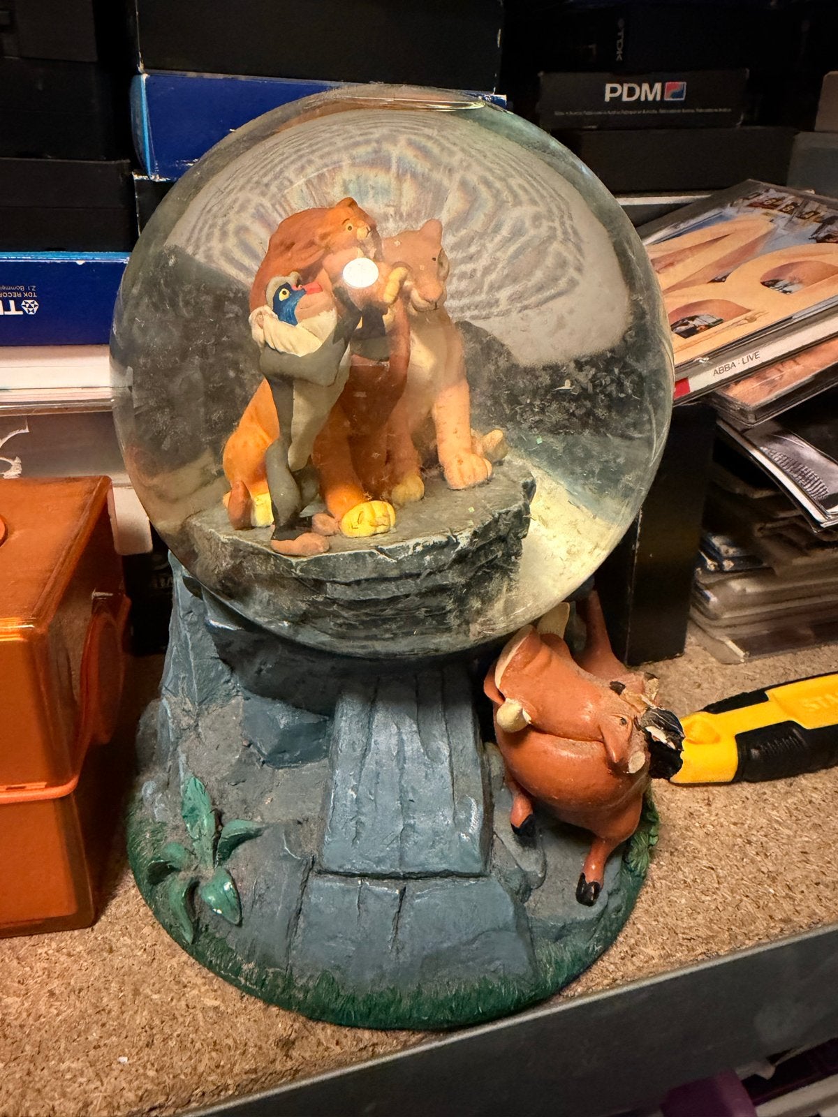Disney Leeuwenkoning Sneeuwbol met Simba, Nala en Pumbaa, Verzamelen, Disney, Ophalen of Verzenden, Leeuwenkoning of Jungle Boek
