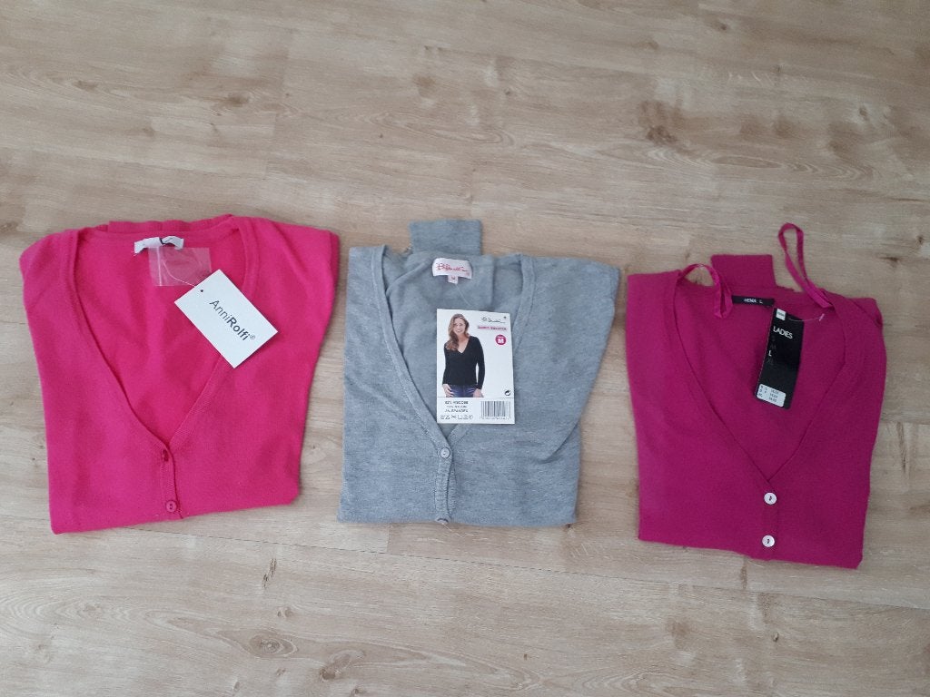 Te koop 3 nieuwe korte Vestjes, Ophalen of Verzenden, Nieuw, Maat 38/40 (M)