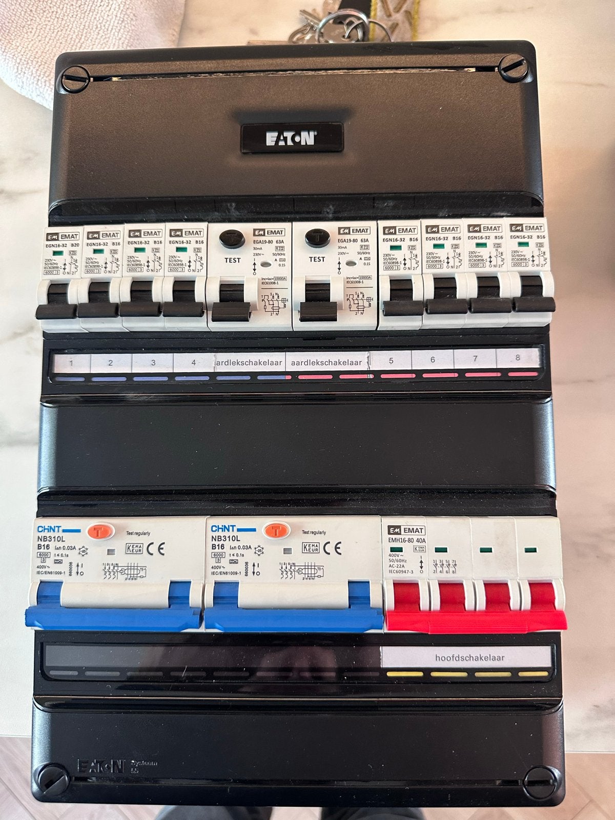 Eaton/emat Groepenkast., Ophalen of Verzenden, Gebruikt, Overige typen