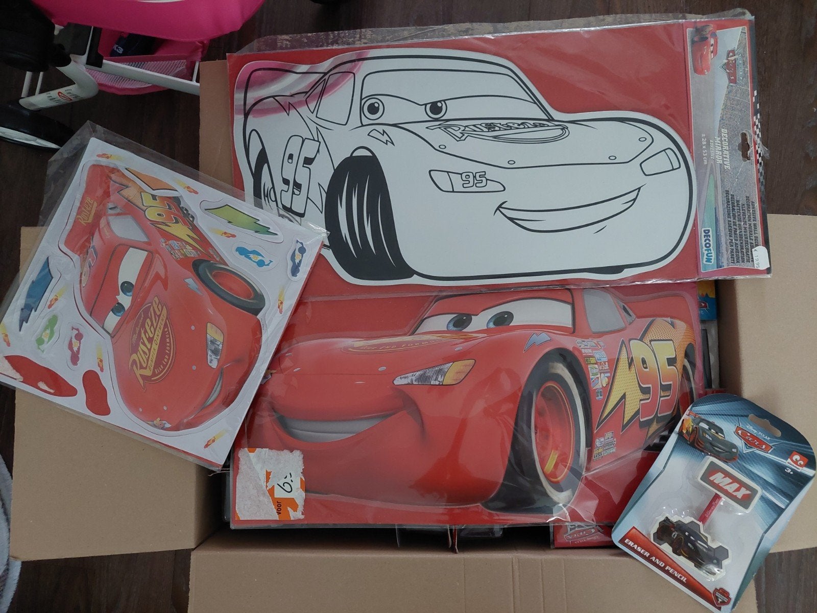 Disney grote set Cars Bliksem McQueen Planes Dusty, Verzamelen, Disney, Ophalen of Verzenden, Overige figuren, Nieuw, Beeldje of Figuurtje