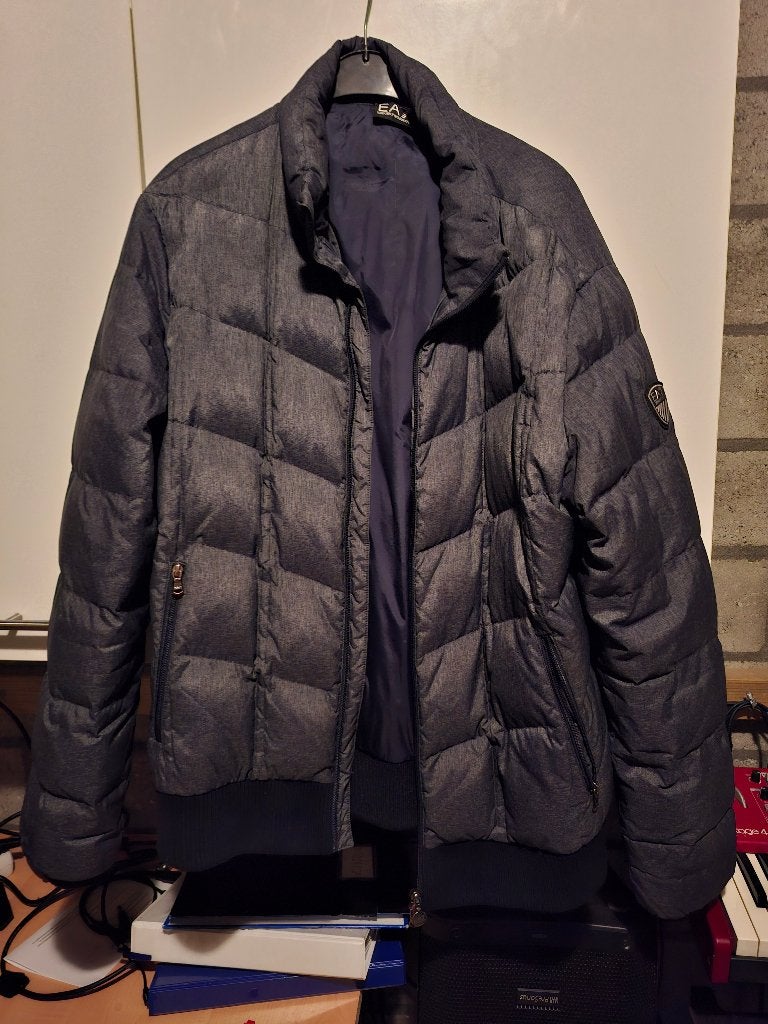 Armani jas, Kleding | Heren, Ophalen of Verzenden, Zo goed als nieuw, Grijs, EA7 Emporio Armani