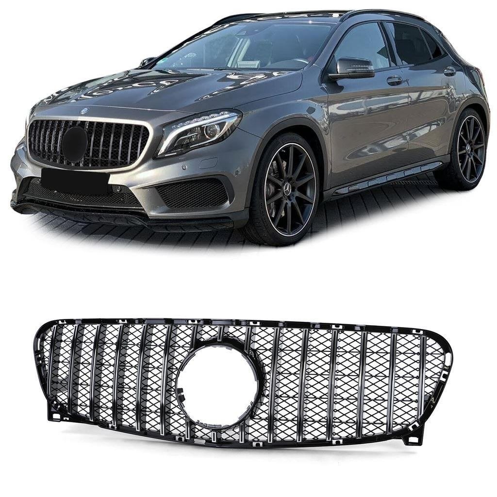Grill Zwart Chrome Voor Mercedes GLA X156, Verzenden