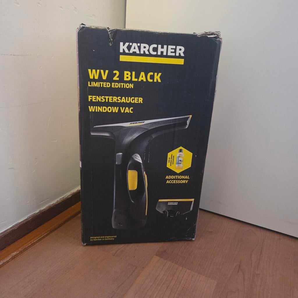 Kärcher WV 2 Black Limited Edition Raamwisser, Ophalen, Kärcher, Draadloos, Zo goed als nieuw