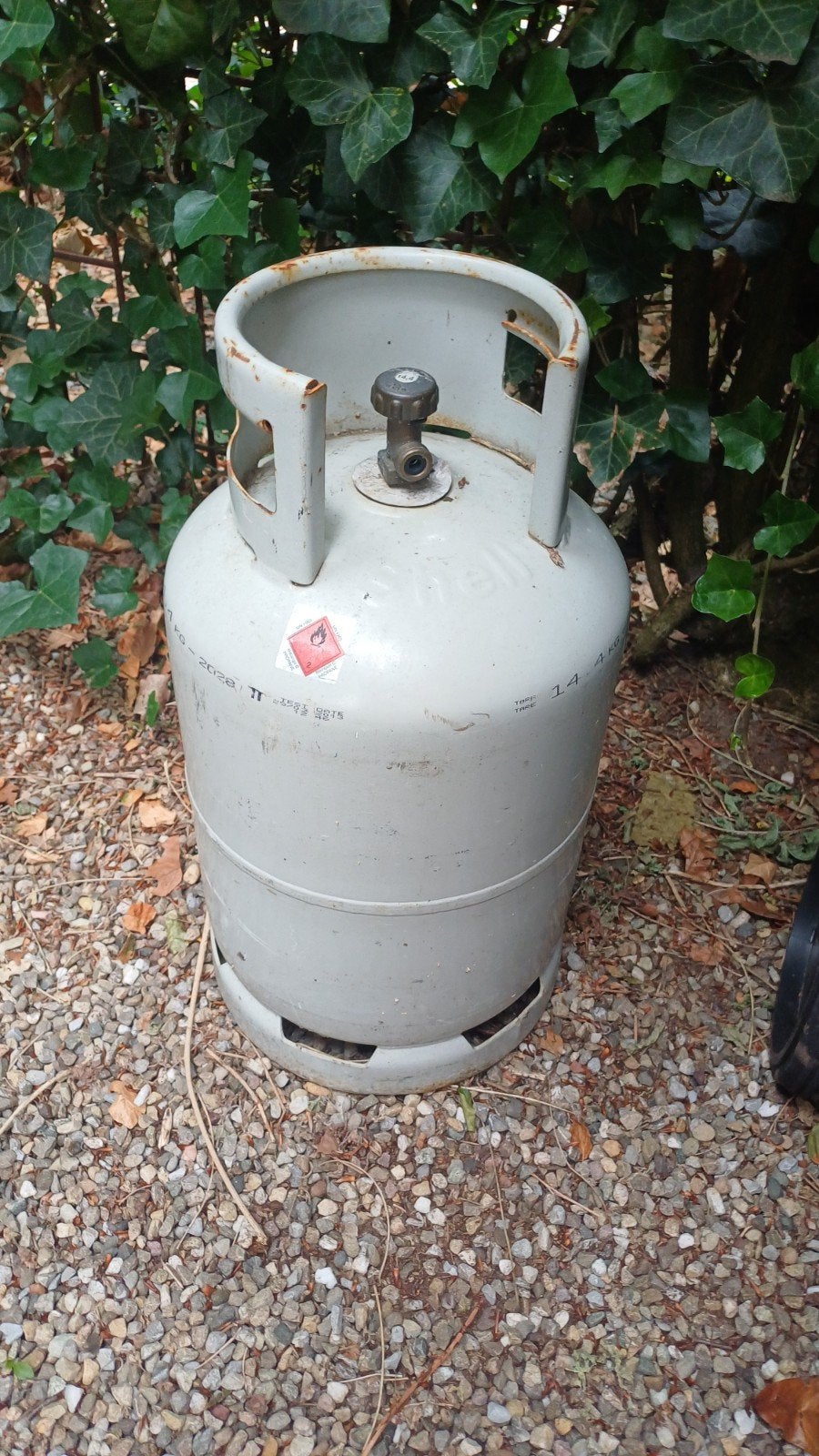 Propaan Shell gasfles, Ophalen