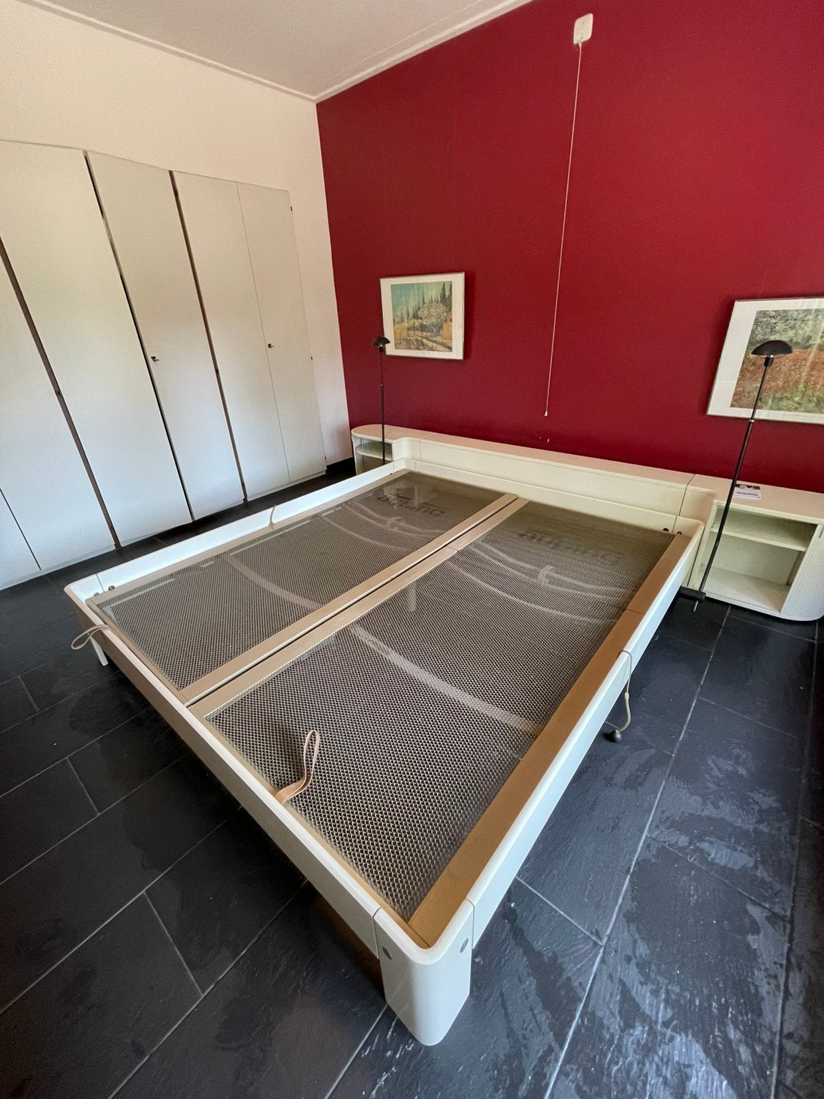 Auping auronde bed verstelbaar, Huis en Inrichting, Slaapkamer | Bedden, Ophalen, Wit, Tweepersoons, 180 cm