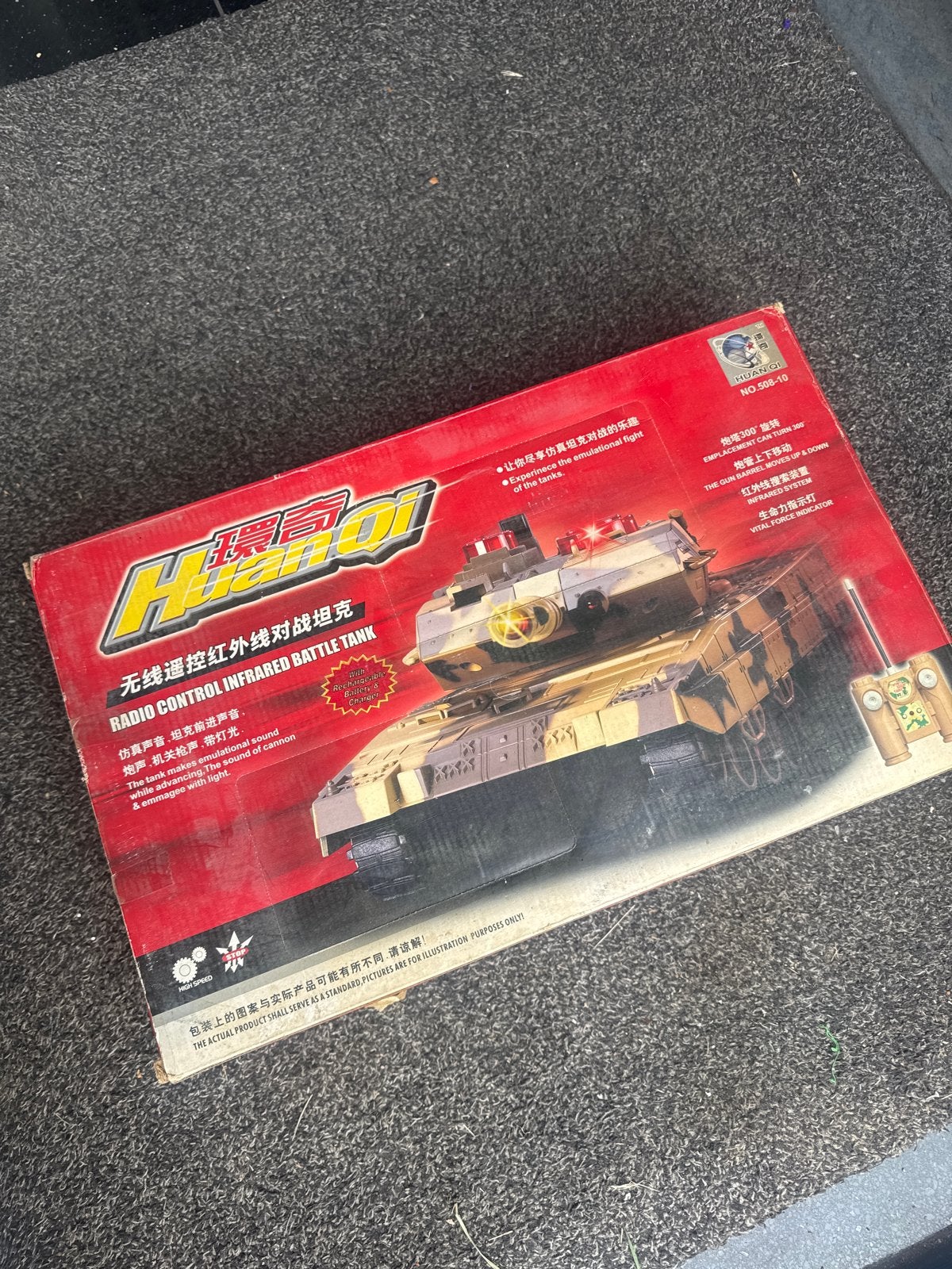 HuanQi RC Infrarood Gevechtstank in doos, Elektro, Auto offroad, Nieuw, Ophalen of Verzenden