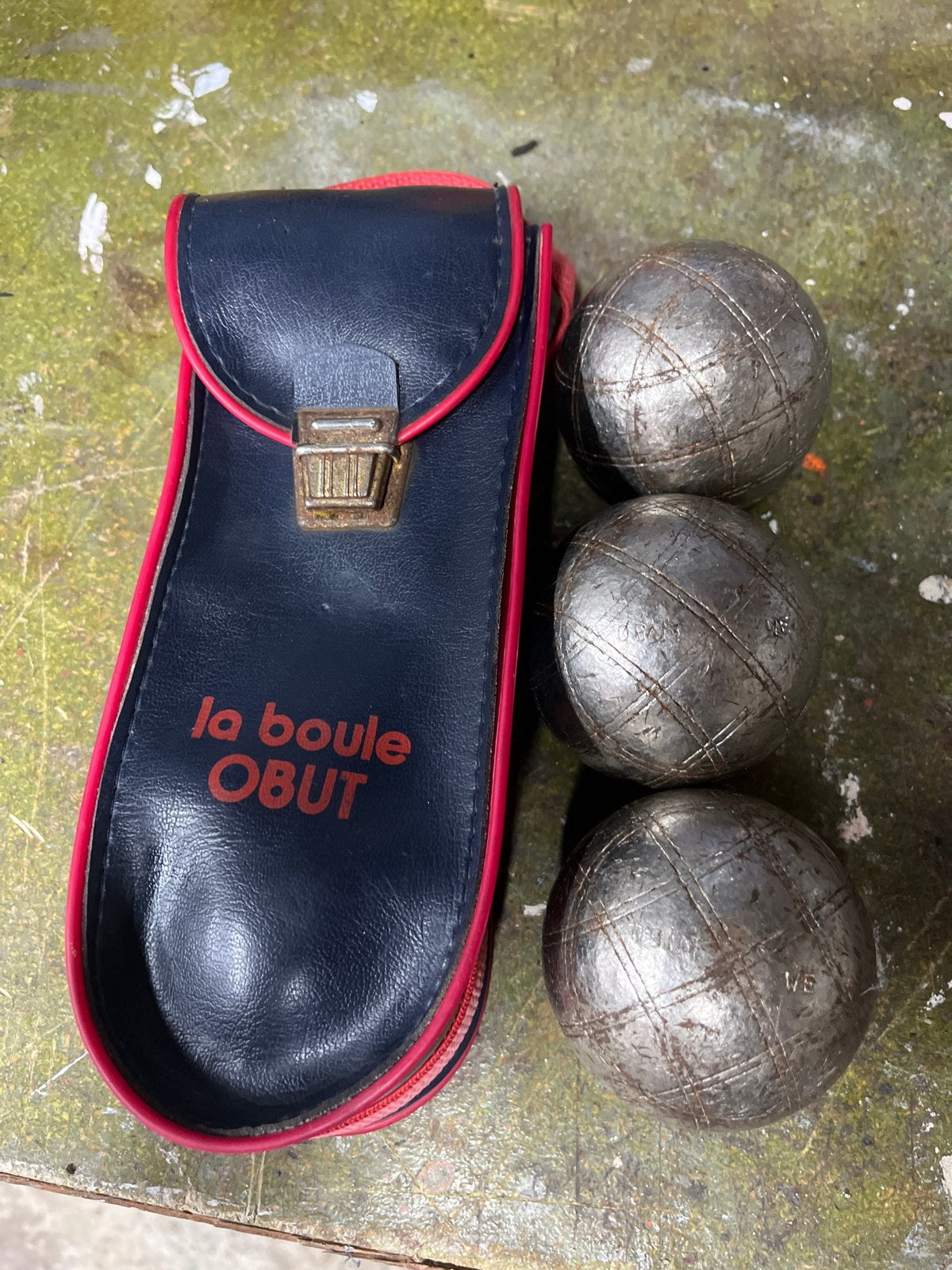 Obut Jeu de Boules Ballen 74mm met etui, Ophalen of Verzenden, Gebruikt