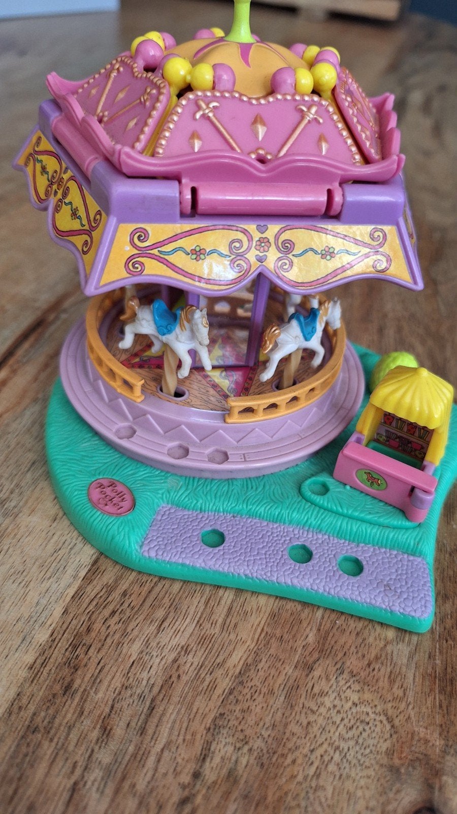 Vintage Polly Pocket 'Spin Pretty Carousel' uit 1995, Ophalen of Verzenden, Gebruikt, Jongen of Meisje