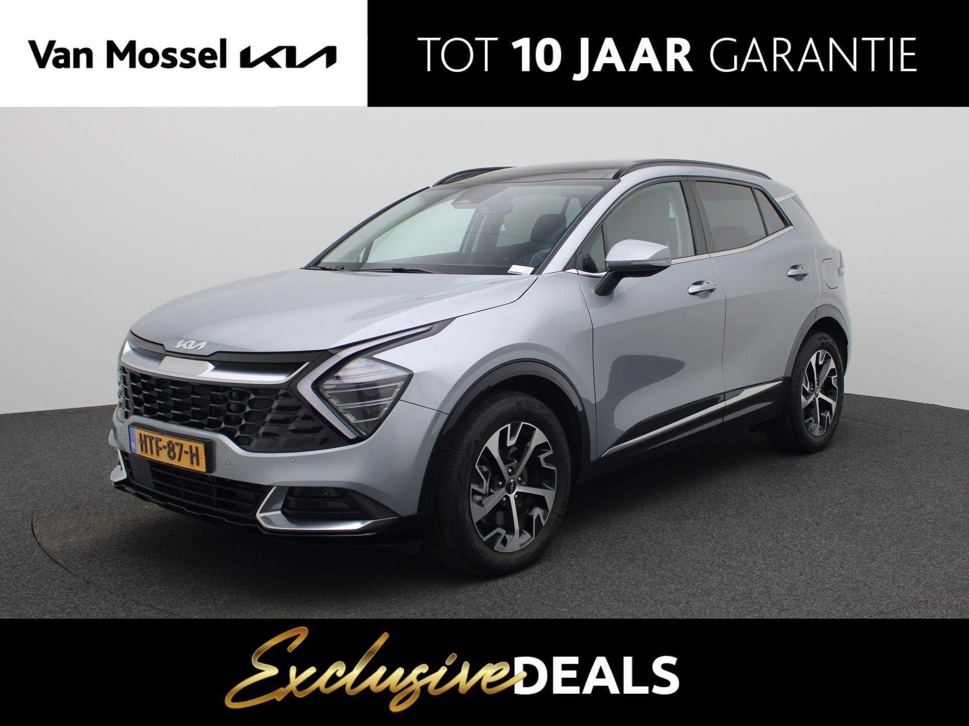 Kia Sportage 1.6 T-GDi Hybrid DynamicPlusLine | Navigatie |, Auto's, Kia, Gebruikt, Euro 6, 4 cilinders, Leder en Stof