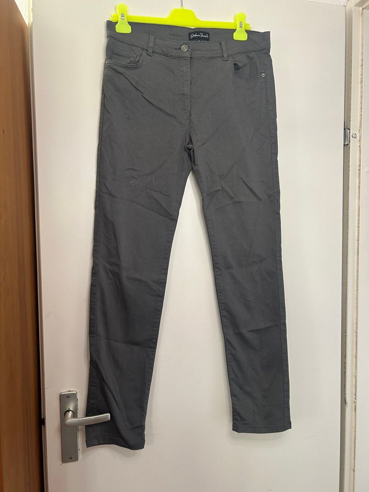 Dames skinny jeans | Gafair Jeans | maat 42 | grijs, Ophalen of Verzenden, Gedragen, Grijs, W33 - W36 (confectie 42/44)