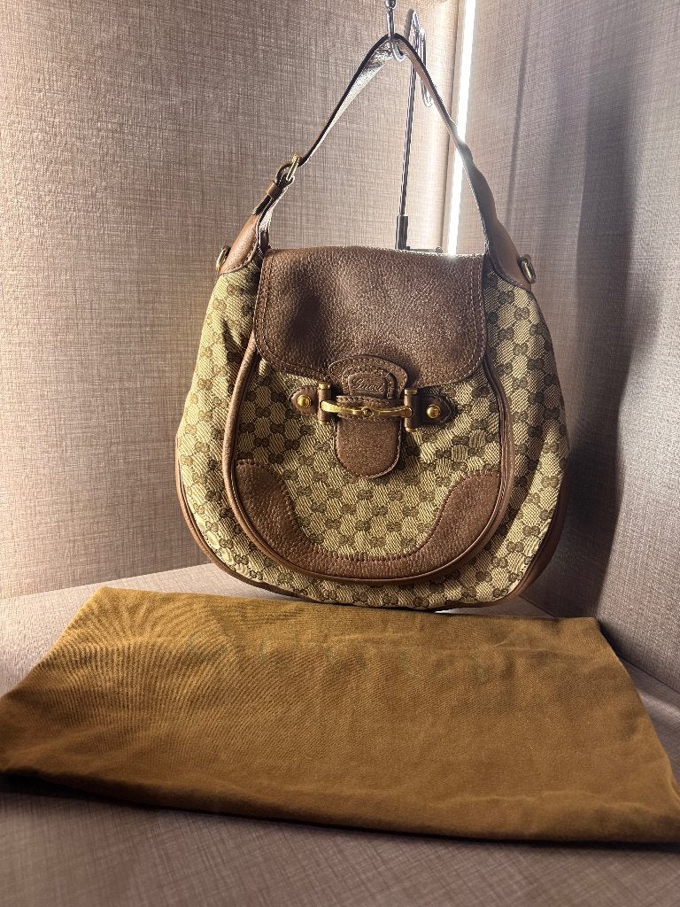 Authentieke Gucci New Pelham Hobo Tas - Tom Ford Era, Ophalen of Verzenden, Gebruikt, Bruin, Handtas