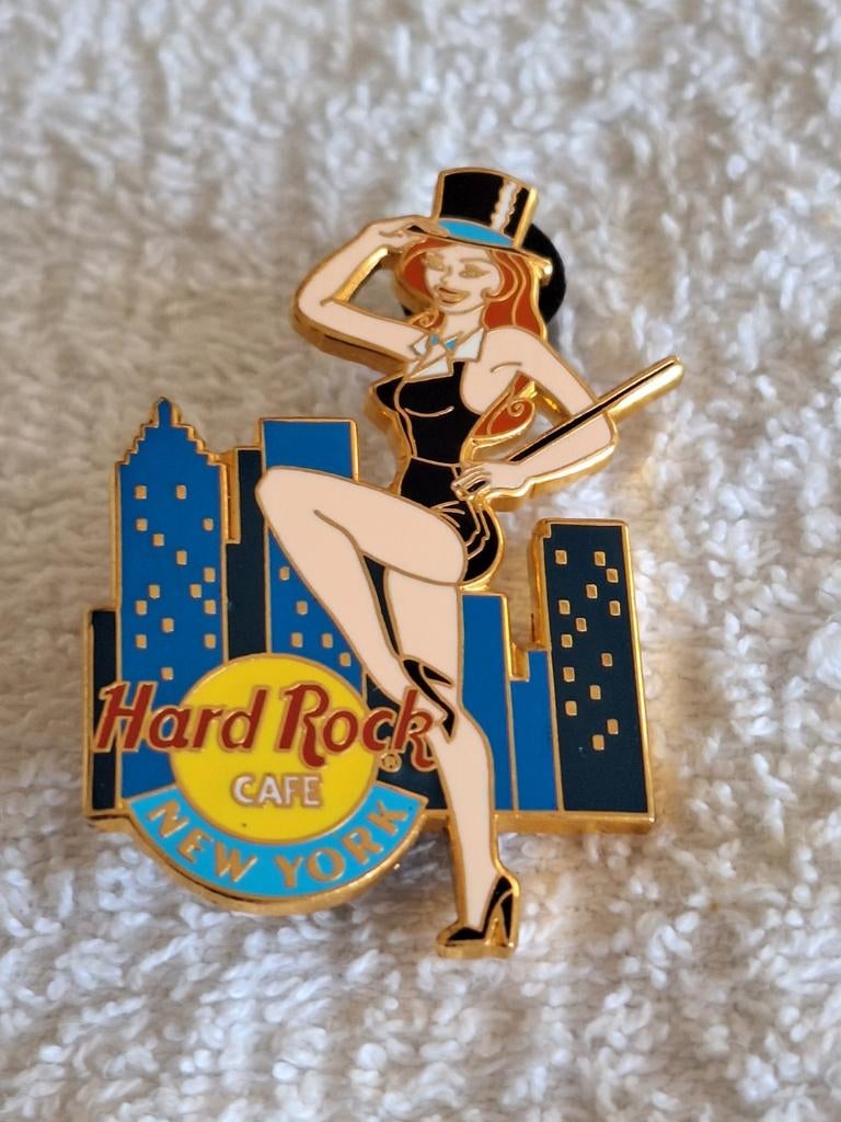 Hard Rock Cafe : NEW YORK, Emaille Pin, Verzenden, Zo goed als nieuw, Merk, Speldje of Pin