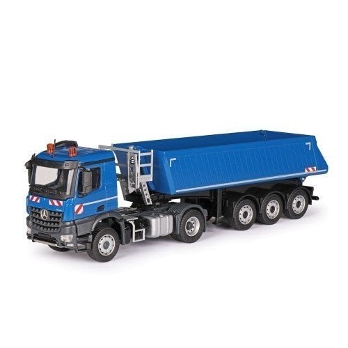 Mercedes-Benz Arocs 4x2 met 3-assige Schmitz Cargobull 1:50, Ophalen of Verzenden, Nieuw, Bus of Vrachtwagen, Wsi