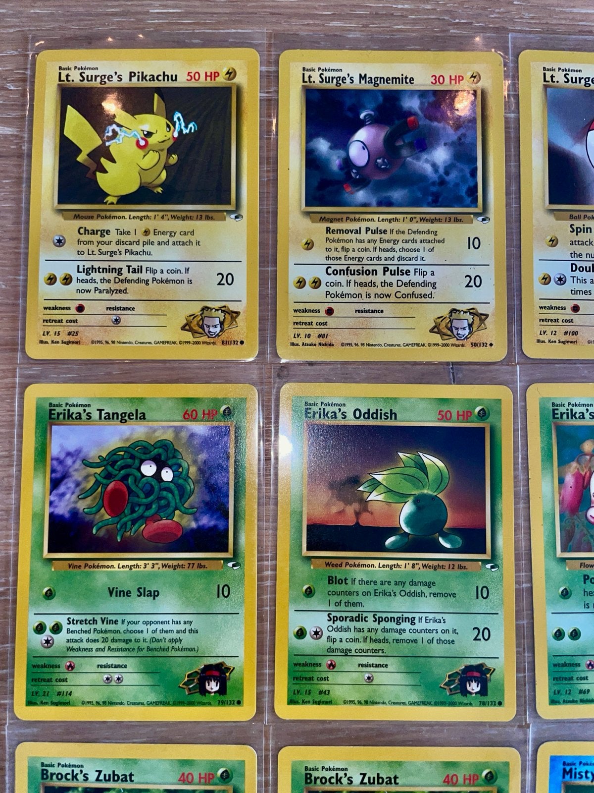 Pokémon Gym Heroes (2000), Ophalen of Verzenden, Zo goed als nieuw, Meerdere kaarten