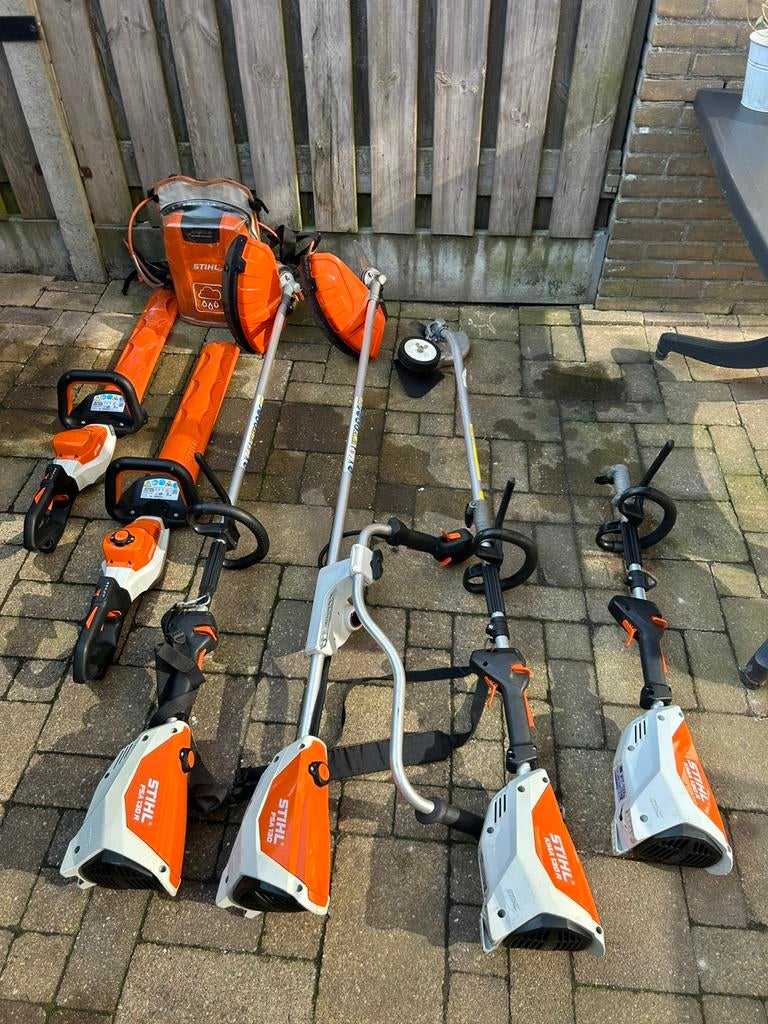 Stihl accu tuin gereedschap, Ophalen, Gebruikt