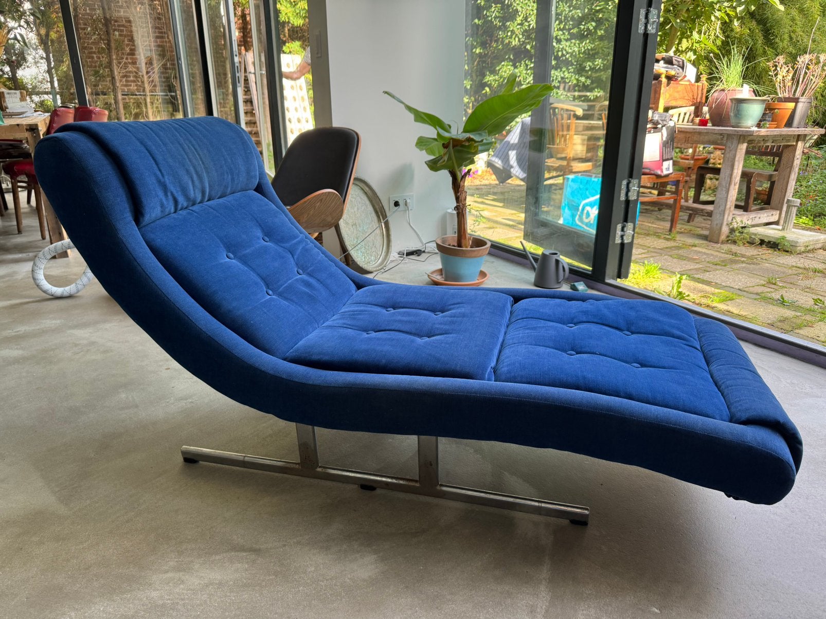 Vintage retro 60’s lounge chair, Ophalen, Eenpersoons, Zo goed als nieuw, Minder dan 150 cm