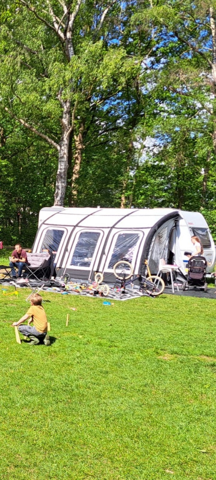 opblaas tent dorema deeltent, Caravans en Kamperen, Ophalen, Zo goed als nieuw