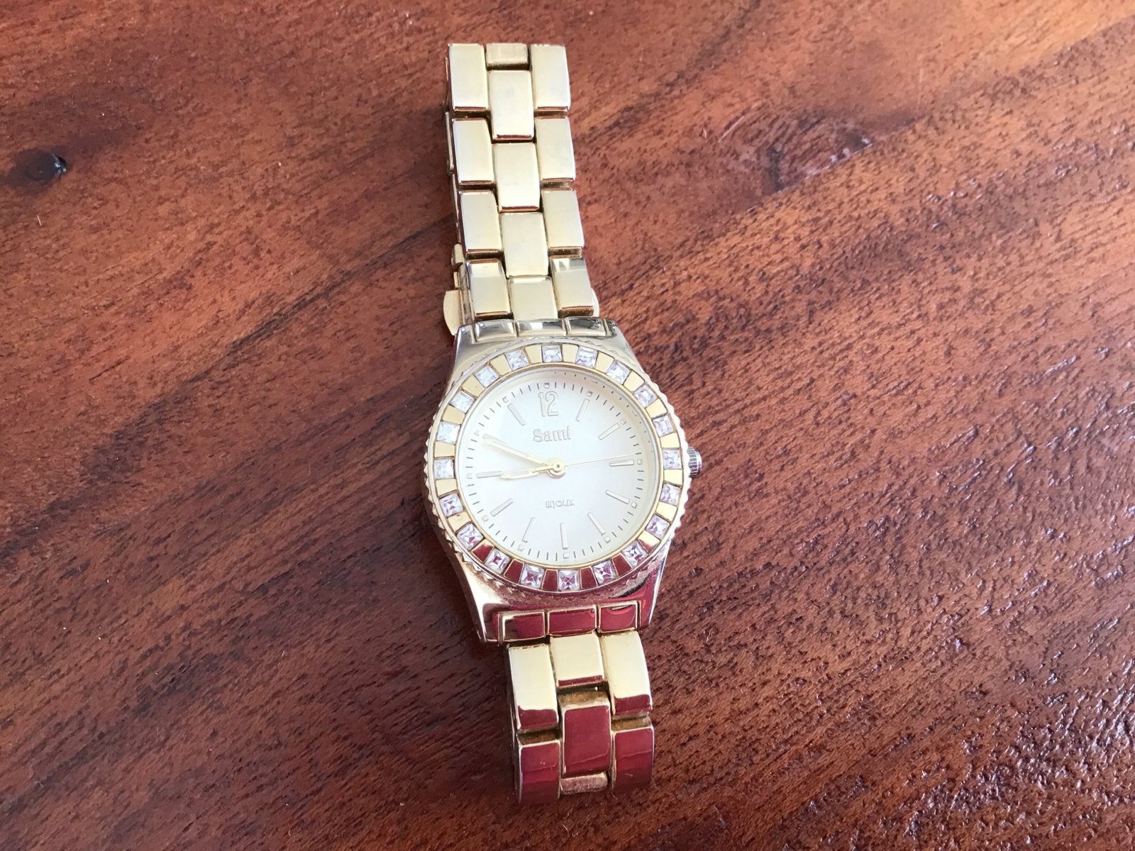 dameshorloge met strass, Overige merken, Gebruikt, Polshorloge, Ophalen of Verzenden