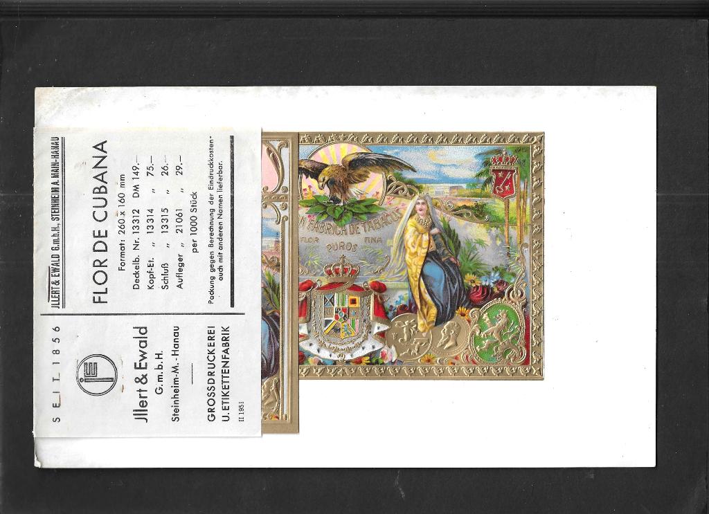 M-HulotEtiket scan V4969, Ophalen, Gebruikt, Sigarenbandjes