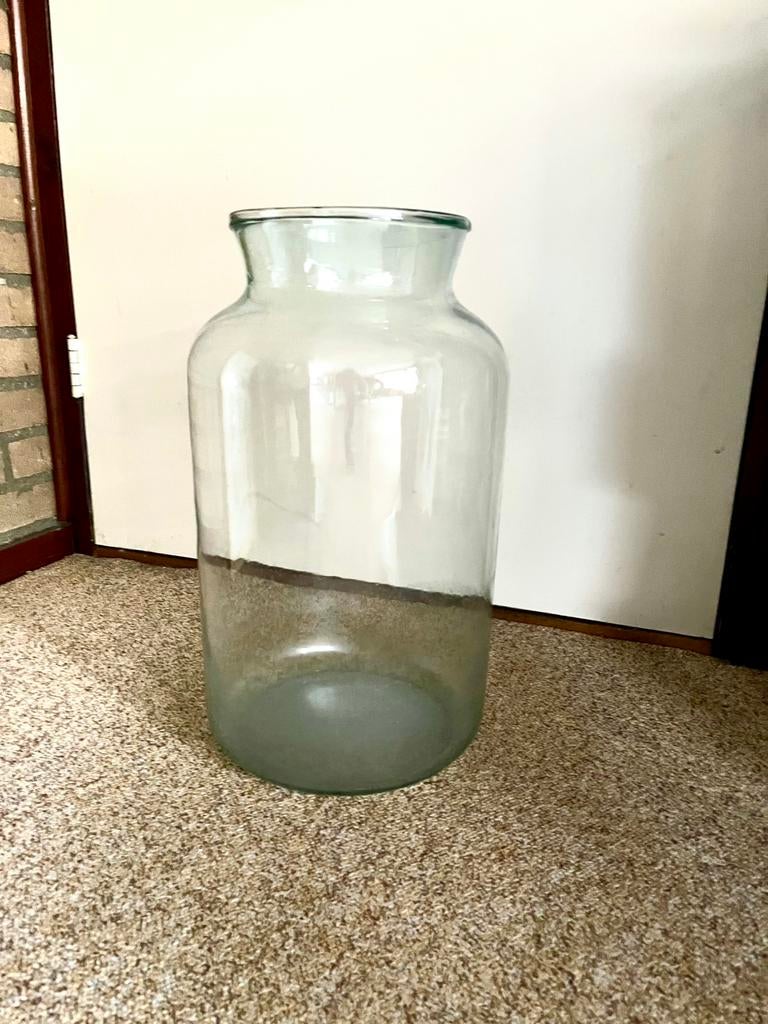 Glazen vaas / windlicht, Ophalen, Zo goed als nieuw, Overige kleuren, Glas