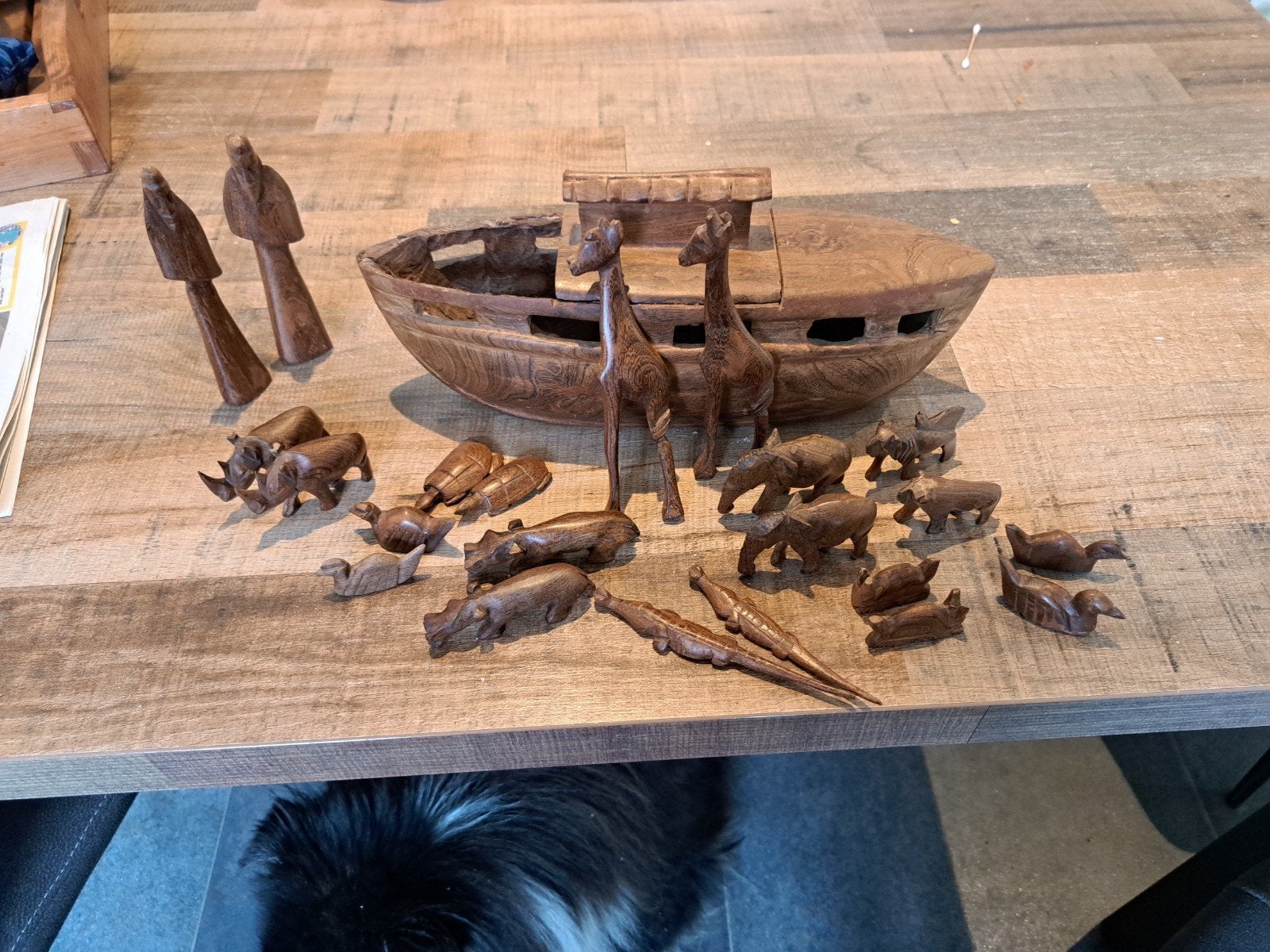 Ark van noach, Antiek en Kunst, Houtsnijwerk, Ophalen of Verzenden, Handgemaakt, 20 - 50 cm