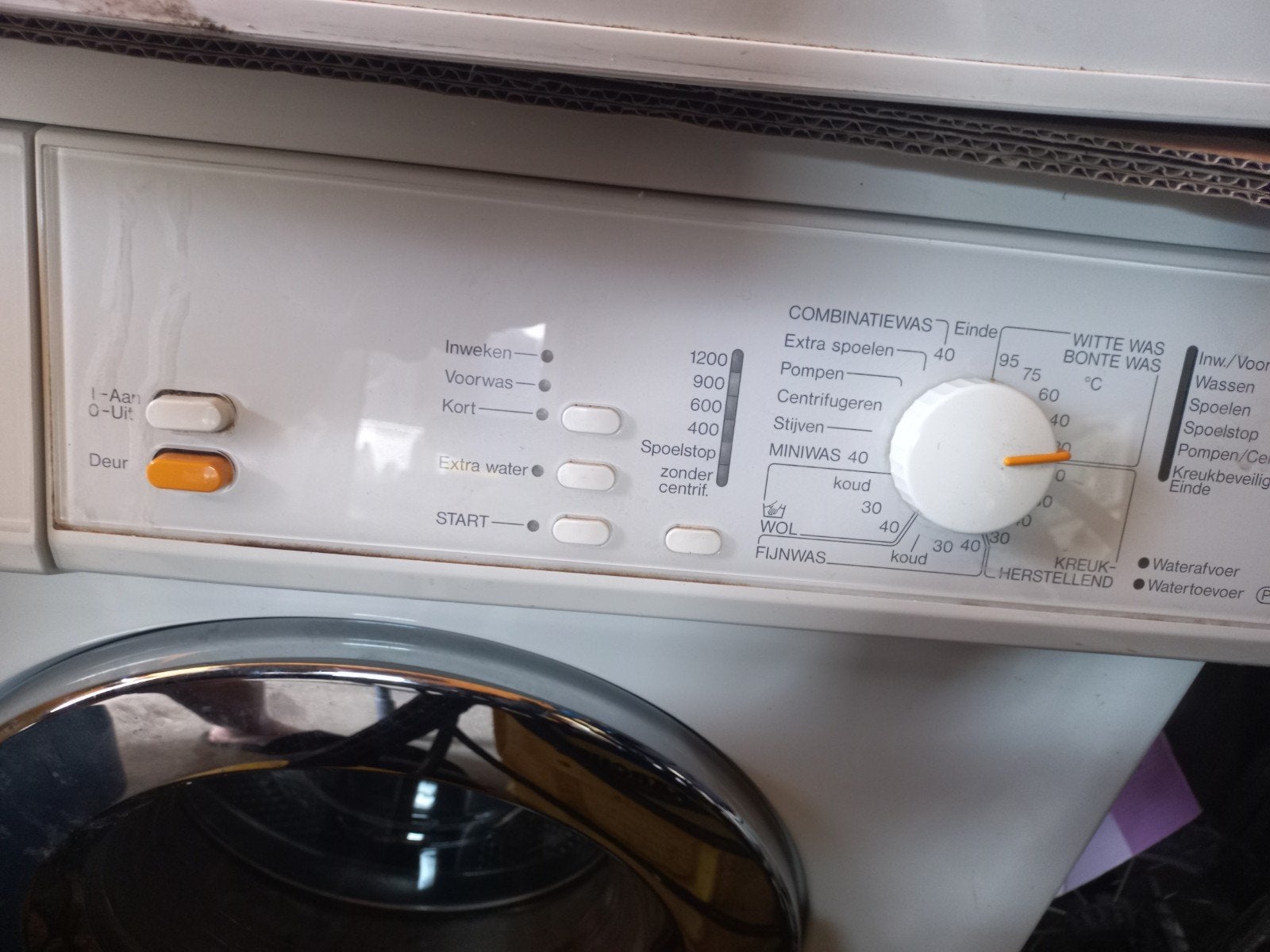 Miele Novotronic Gala W Wasmachine  bijna gratis, Ophalen, Gebruikt, Wolwasprogramma, Voorlader
