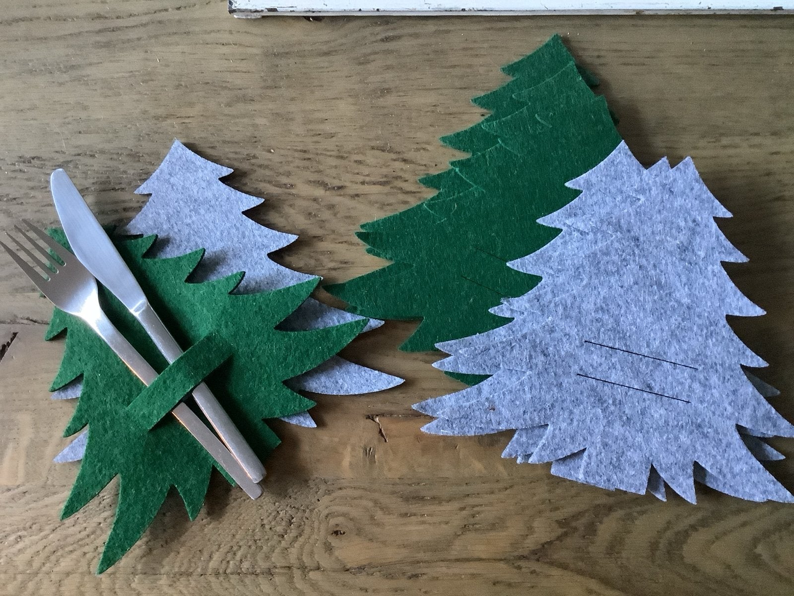 Kerstboom Bestekhouder van vilt, Diversen, Ophalen of Verzenden