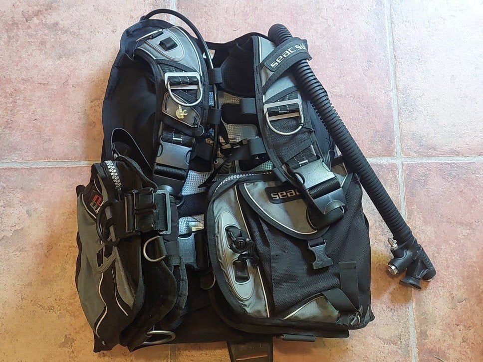 Seac Sub pro2000 trimvest maat S, Ophalen, Gebruikt, Trimvest of Wing