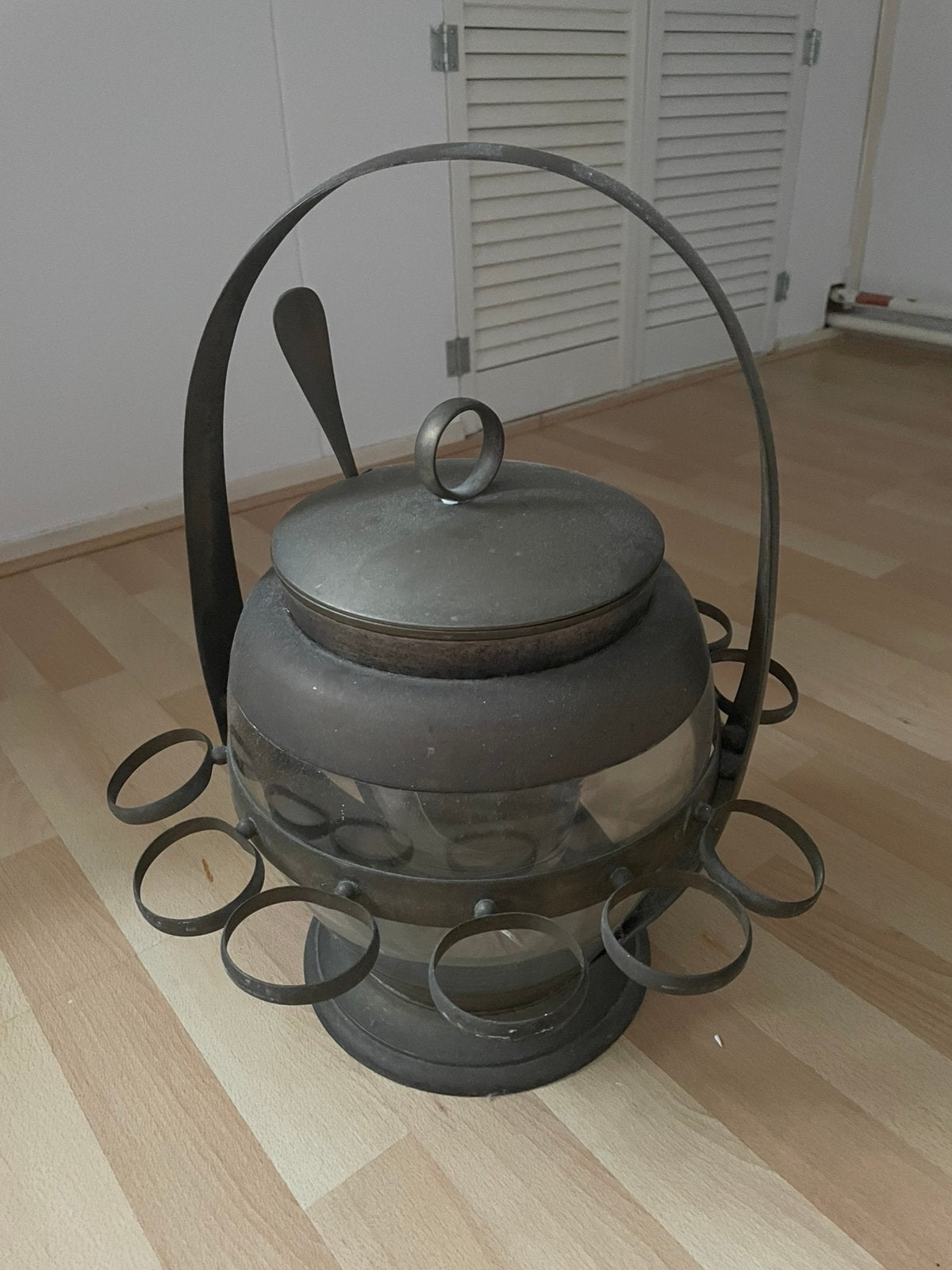 Antieke bowlschaal en lepel, Ophalen of Verzenden