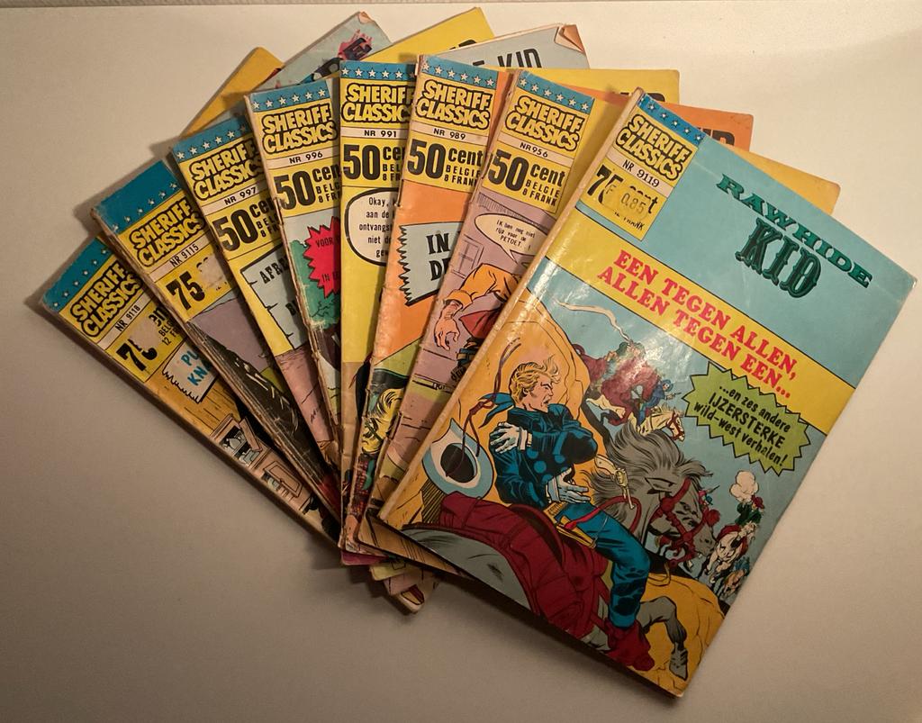 Sheriff Classics & Rawhide Kid Stripboeken Collectie, Meerdere comics, Ophalen of Verzenden, Gelezen, Europa