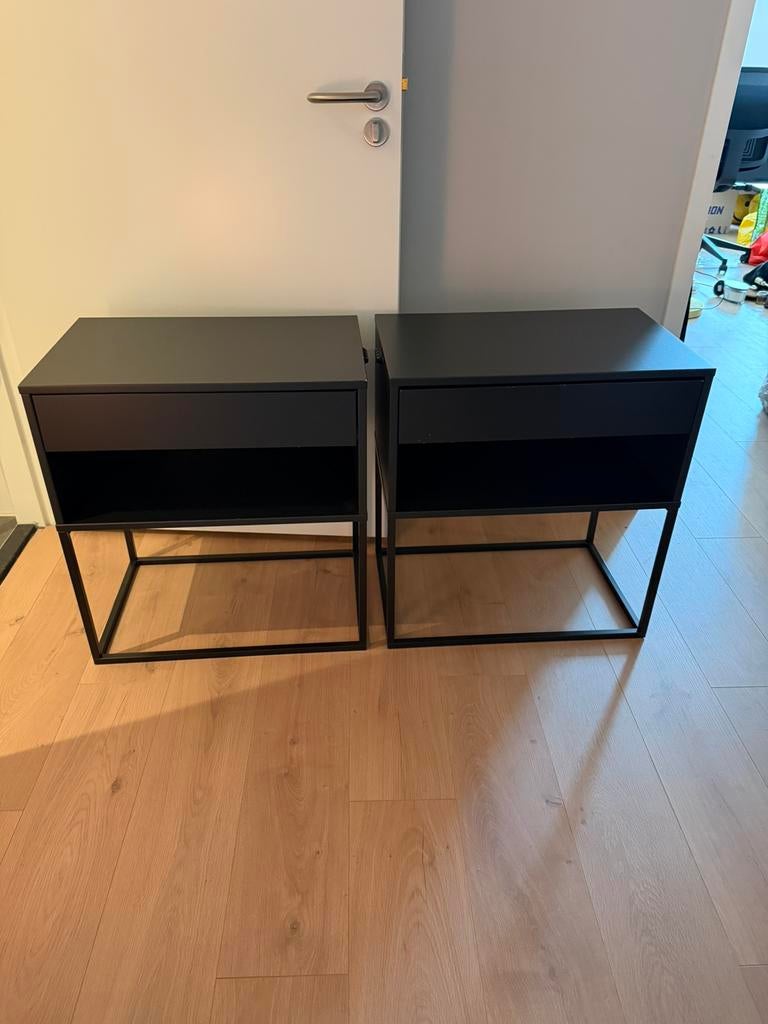 Ikea Vikhammer nachtkastje 60x39 2x, Huis en Inrichting, Ophalen, Gebruikt, Minder dan 45 cm, 55 tot 70 cm