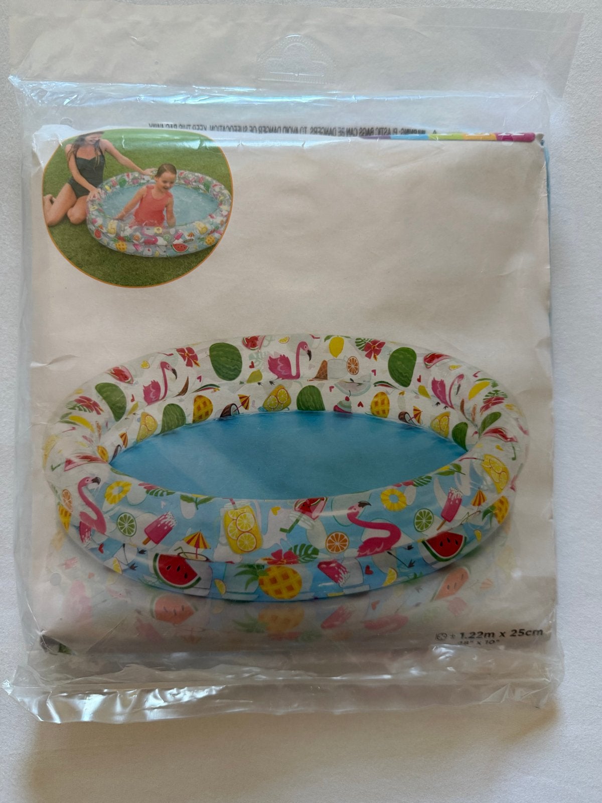 Intex Fruit Opblaaszwembad 122x25 cm - Nieuw!, Minder dan 80 cm, Opblaaszwembad, Rond, Nieuw