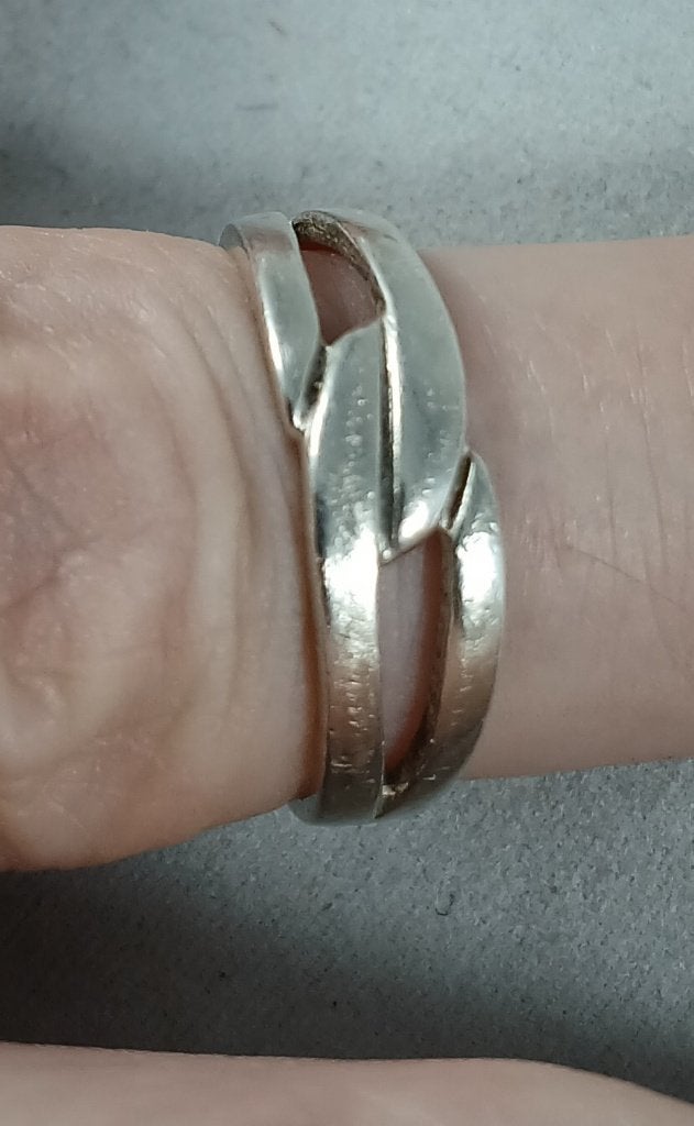 Zilveren fantasie ring 17,8mm 925 zilver, https://www.zilverjuwelier.nl/product-categorie/sieraden/ringen/, Gebruikt, Ophalen of Verzenden