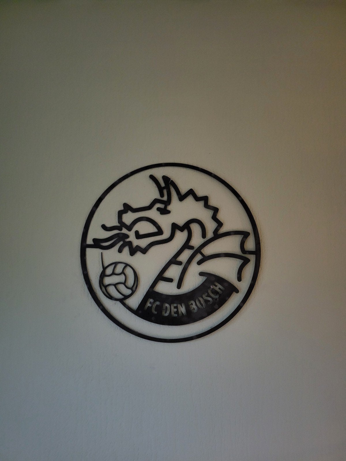 FC Den Bosch cortenstaal wanddecoratie, Ophalen of Verzenden