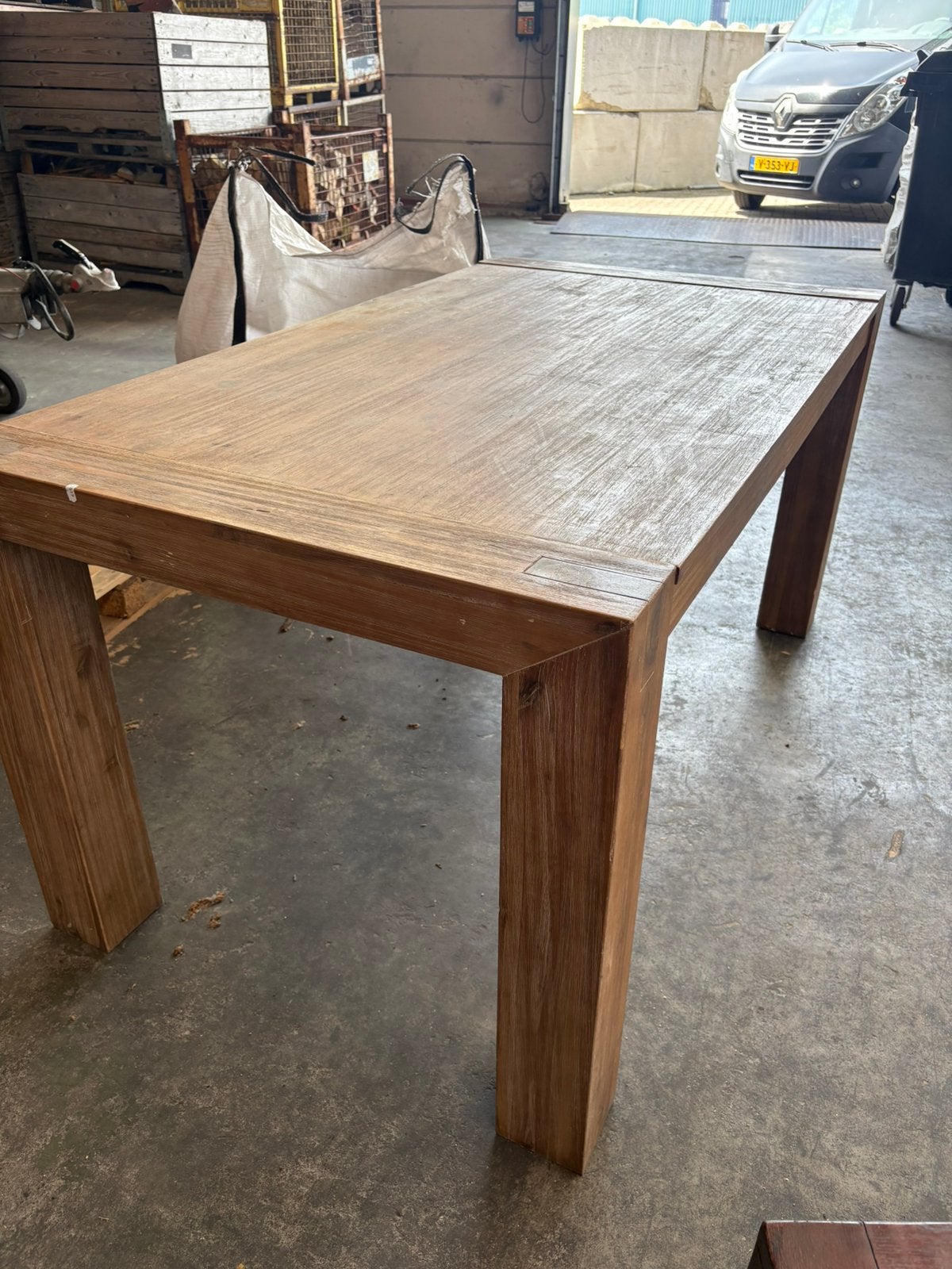 Eettafel, Huis en Inrichting, Tafels | Eettafels, Ophalen, 50 tot 100 cm, Zo goed als nieuw, 150 tot 200 cm
