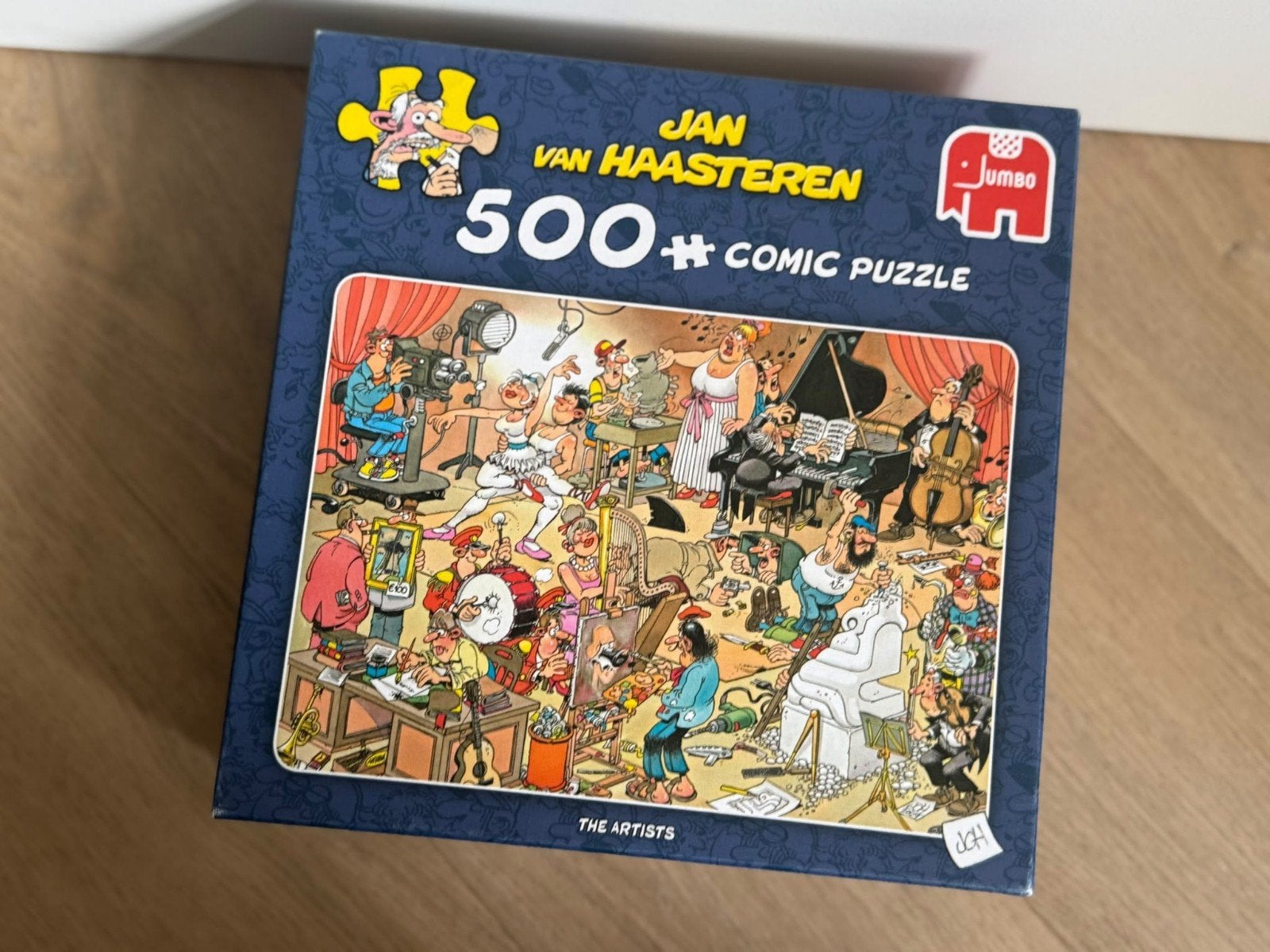 Jan van Haasteren puzzel the artists, Ophalen of Verzenden, 500 t/m 1500 stukjes, Zo goed als nieuw, Legpuzzel