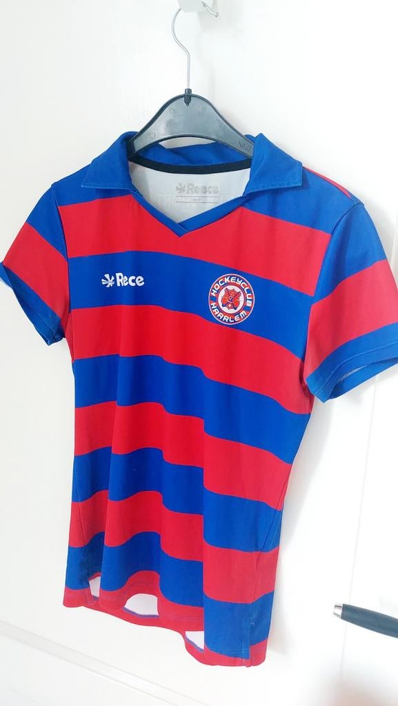 Reece Hockey shirt blauw rood maat M HC Haarlem, Sport en Fitness, Hockey, Ophalen of Verzenden, Gebruikt, Kleding