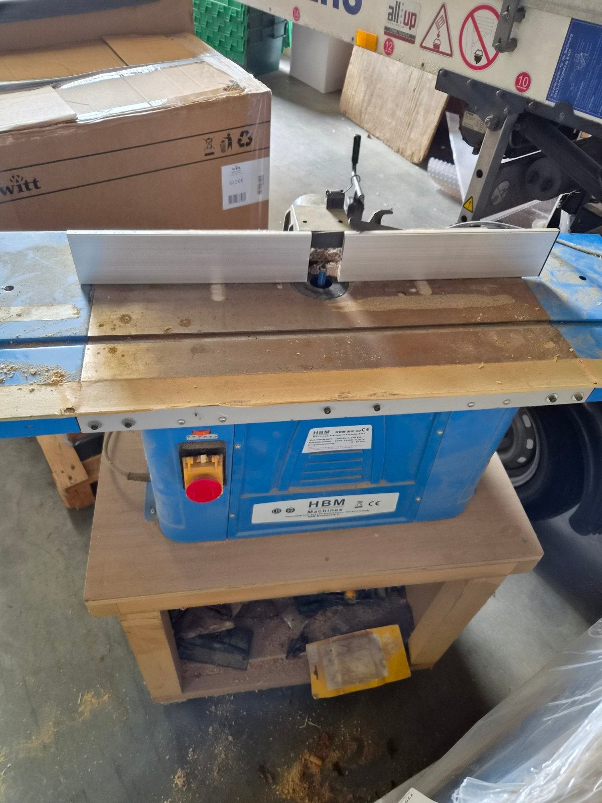 HBM MR 40CE Bovenfrees met HBM 100 Stofafzuiging, Ophalen, Gebruikt, HBM, Bovenfrees