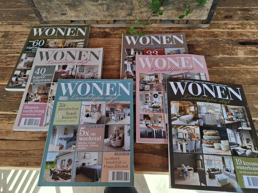 Wonen Landelijke Stijl tijdschriften - edities 2014, Boeken, Tijdschriften en Kranten, Ophalen, Gelezen, Overige typen