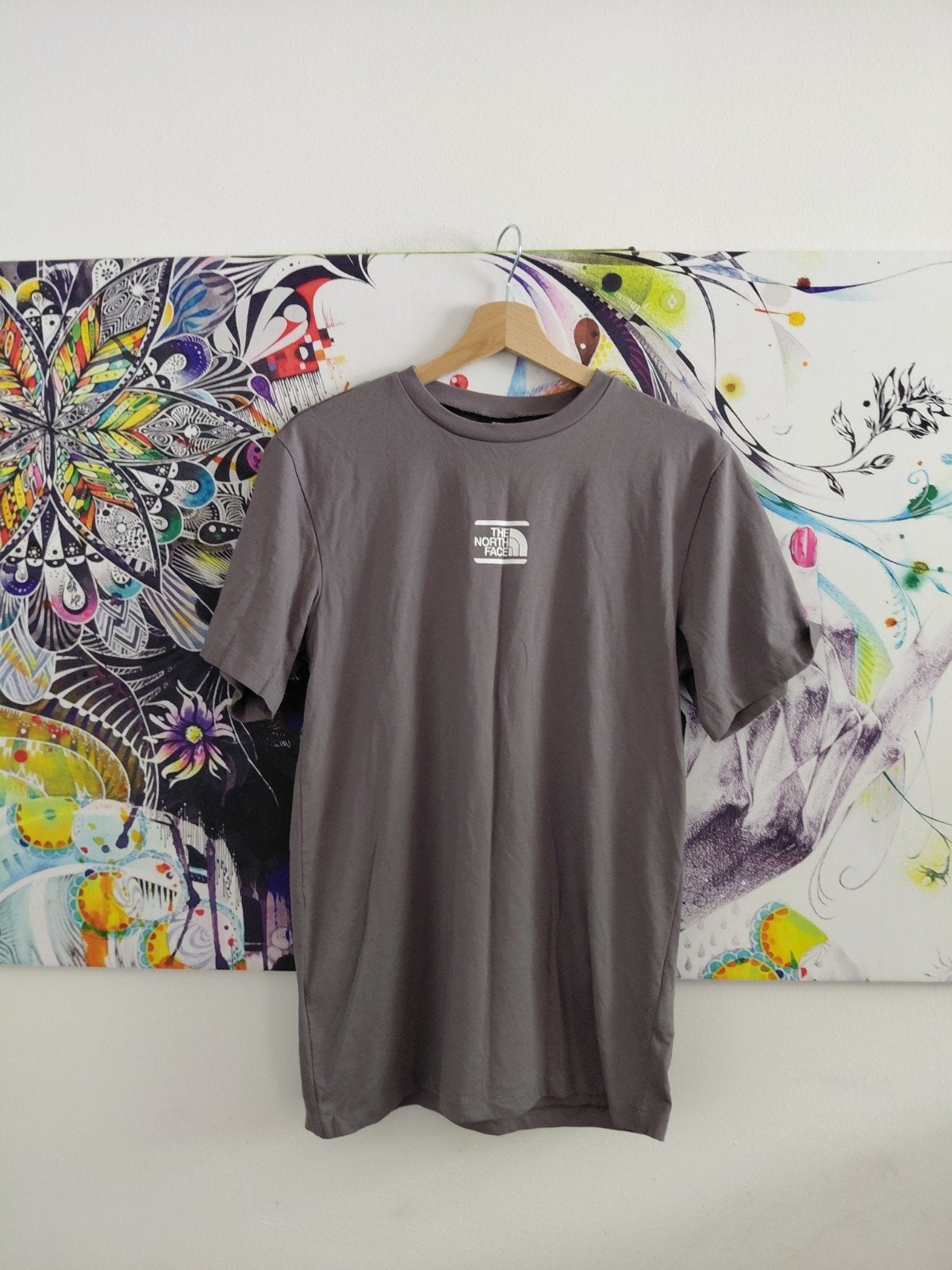 The North Face T-shirt Maat S - Grijs, Kleding | Heren, Ophalen of Verzenden, Zo goed als nieuw, Grijs, The North Face